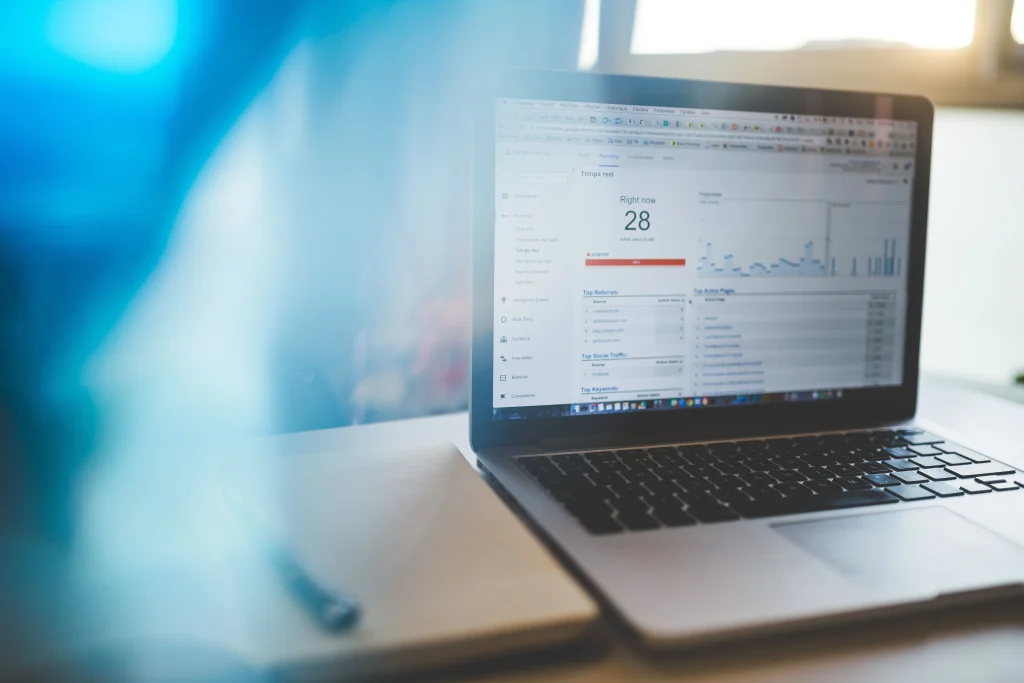 Marketer analyzing Google Ads campaign performance data
